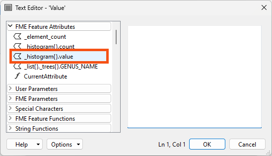 Inserting _histogram{}.value